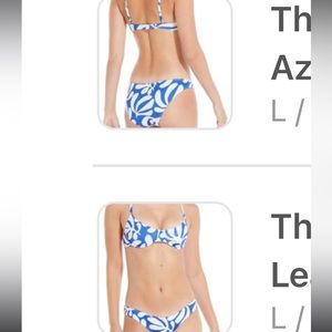 Solid & Striped Eva bikini top in azalea NWT